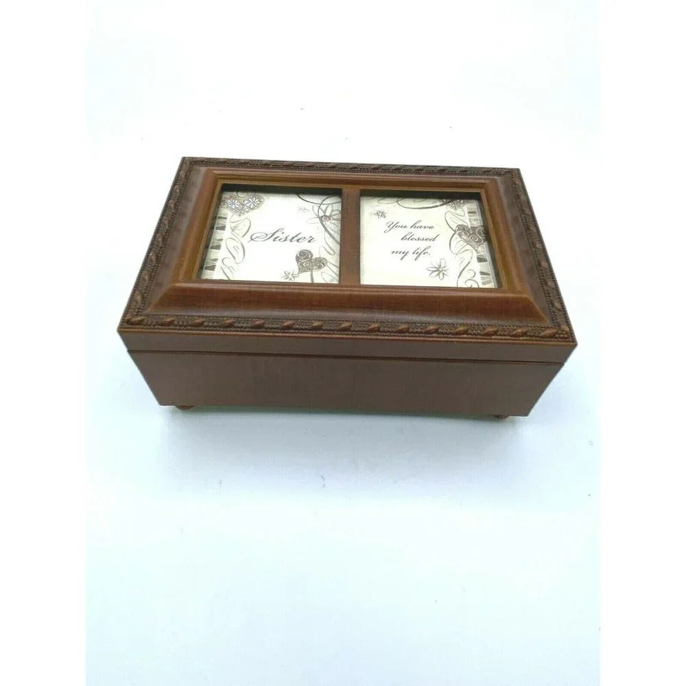 SANKYO COTTAGE GARDEN JEWELRY FLIP TOP MUSIC BOX 4